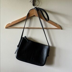 Madewell Leather Black Crossbody Bag